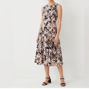 Liz Claiborne Floral woman Dress - Pink and Black